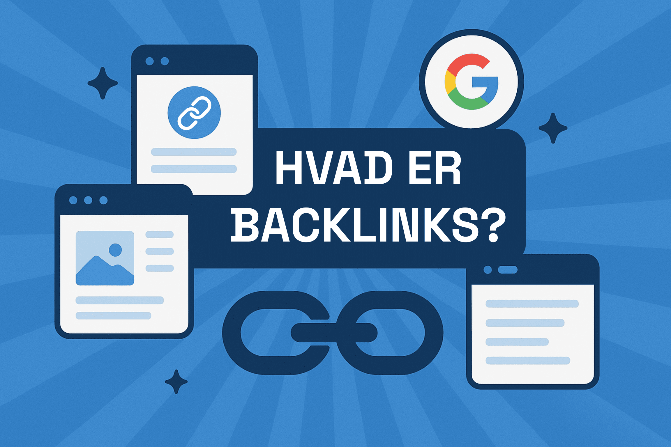 Illustration av en backlink från en webbplats till en annan